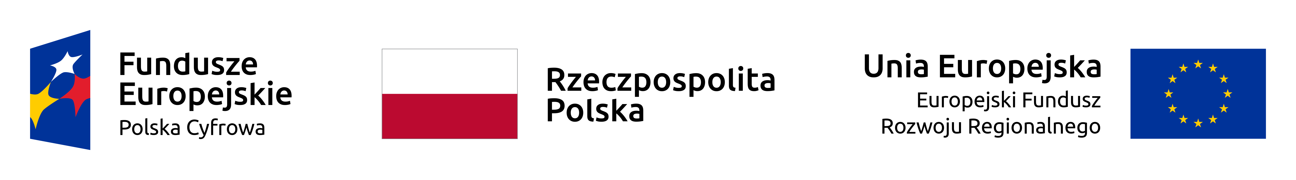 Flaga Polski, UE i napis Cyfrowa Polska